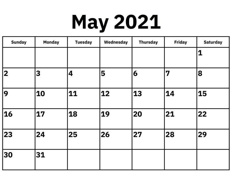 free printable printable pdf 2021 calendar